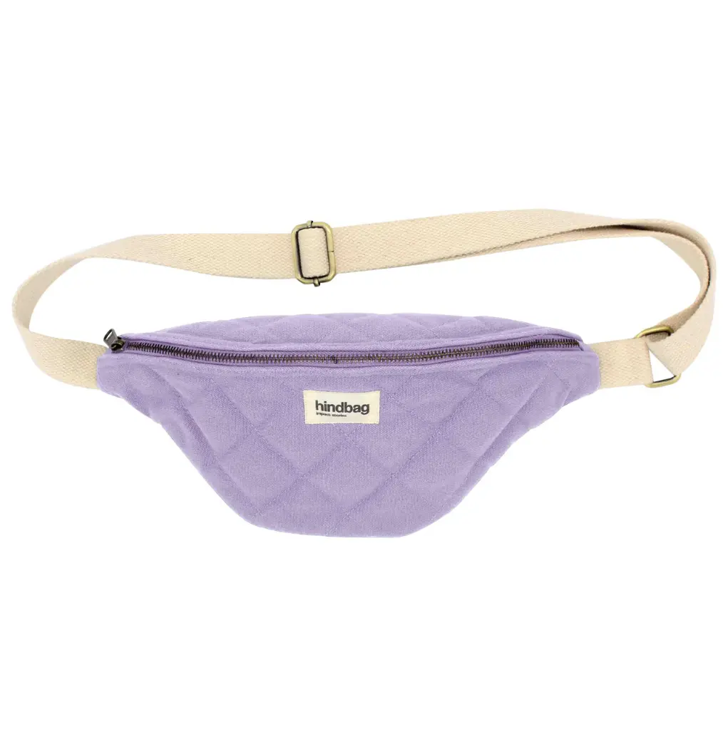 [HIND-7HINDOLI_L_M] Sac banane 'Olivia' – Matelassé lilas – Hindbag
