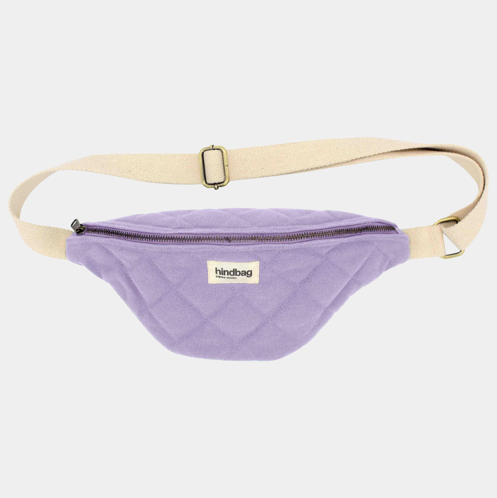 [HIND-7HINDOLI_L_M] Sac banane 'Olivia' – Matelassé lilas – Hindbag