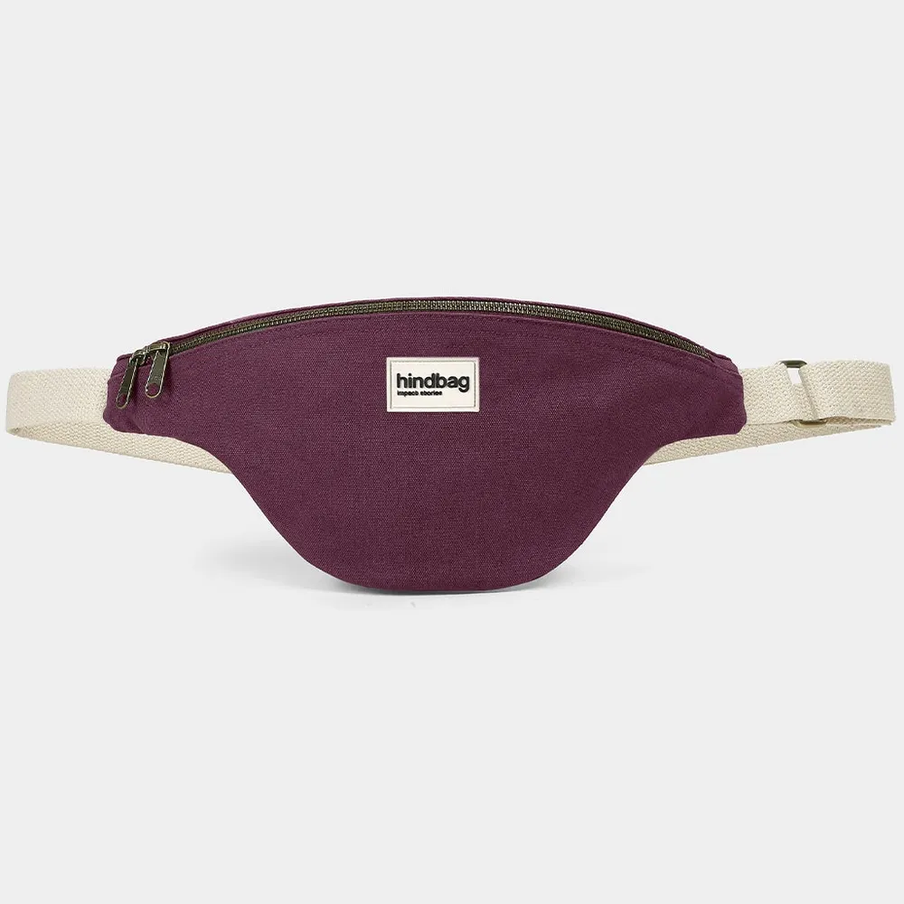[HIND-7HINDOLI_P] Sac banane 'Olivia' – Prune – Hindbag