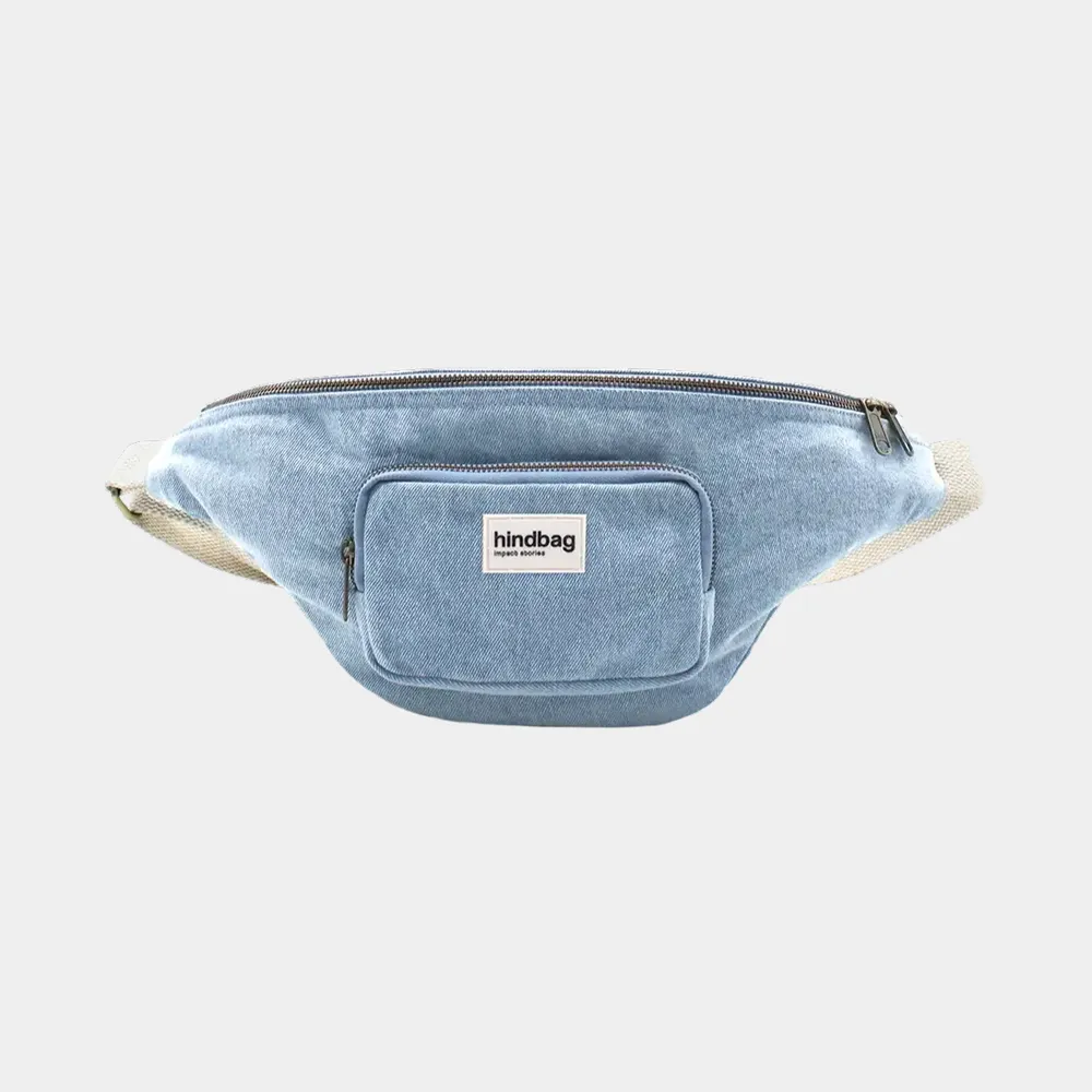 [HIND-7HINDSOFIA_DB] Sac banane XL 'Sofia' – Denim bleu – Hindbag