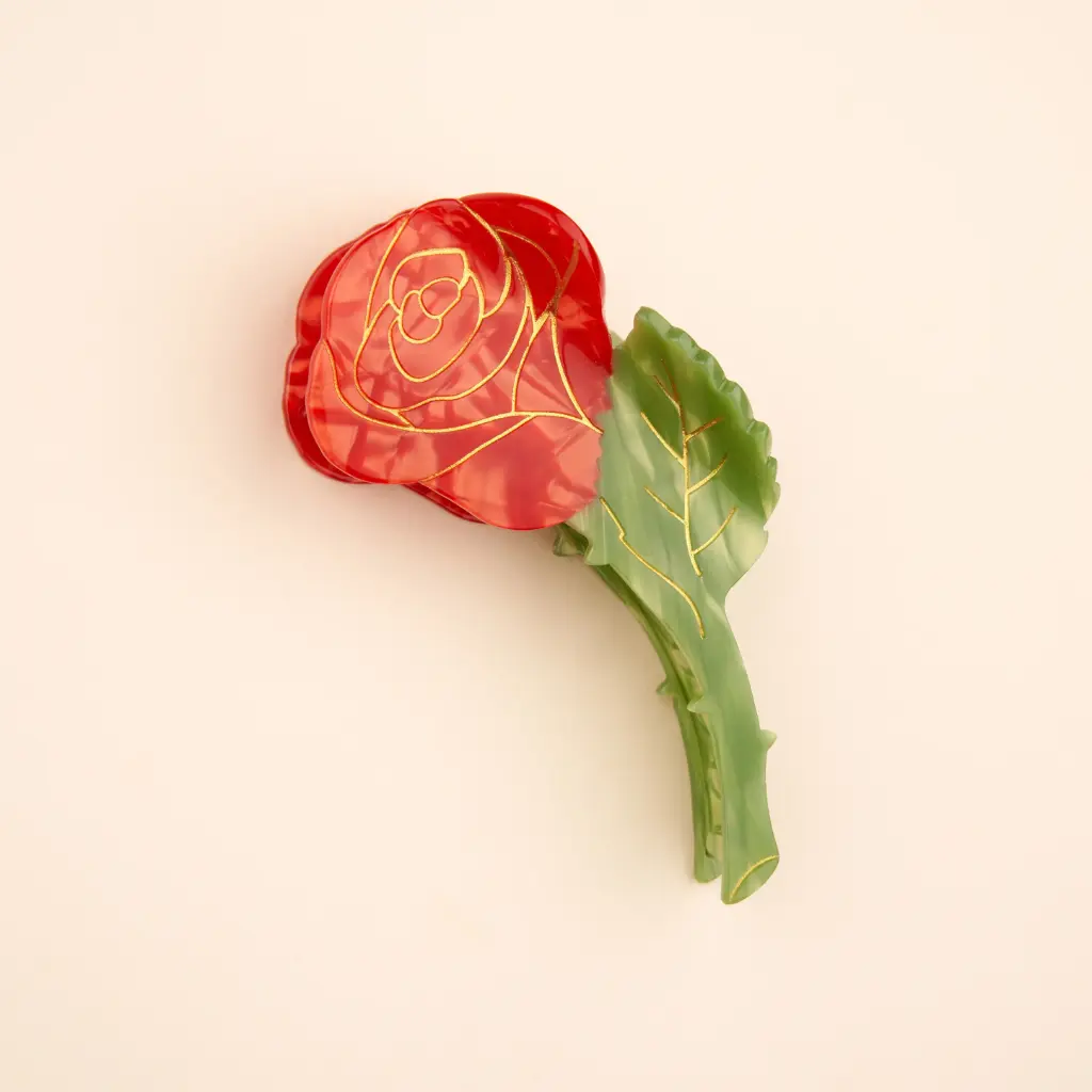[COU-PINCEROSE] Pince à Cheveux 'Rose' - Coucou Suzette