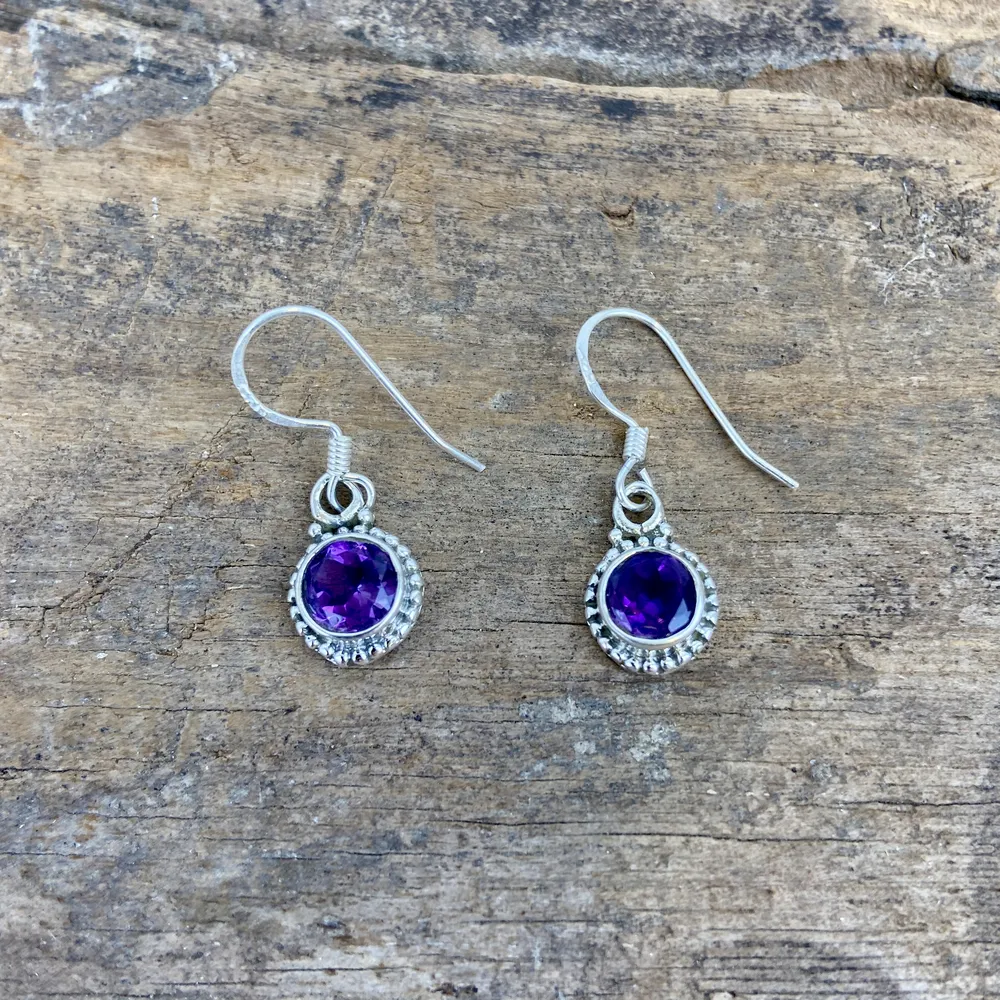 [BOAR-2055] Boucles d'oreilles – Argent 925 – Améthyste [2055]