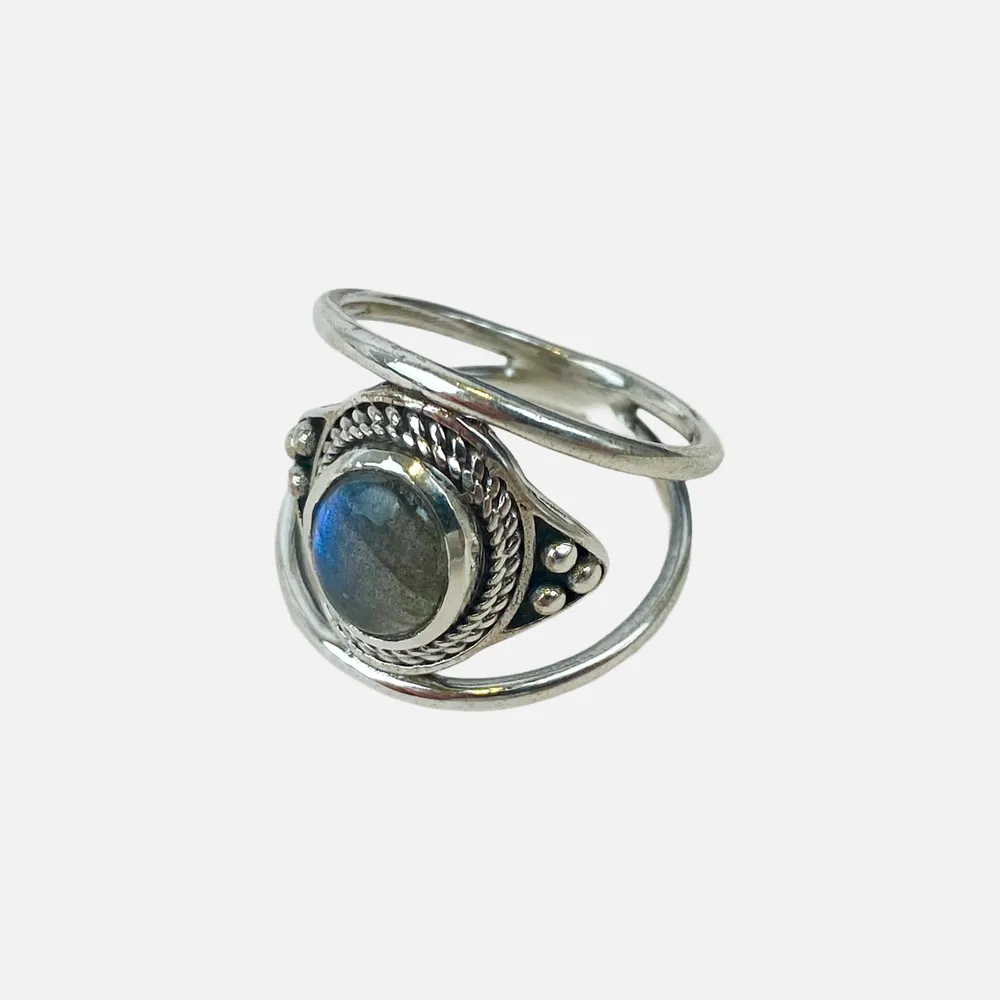 [BAAR-3518-62] Bague – Argent 925 – Labradorite [3518]