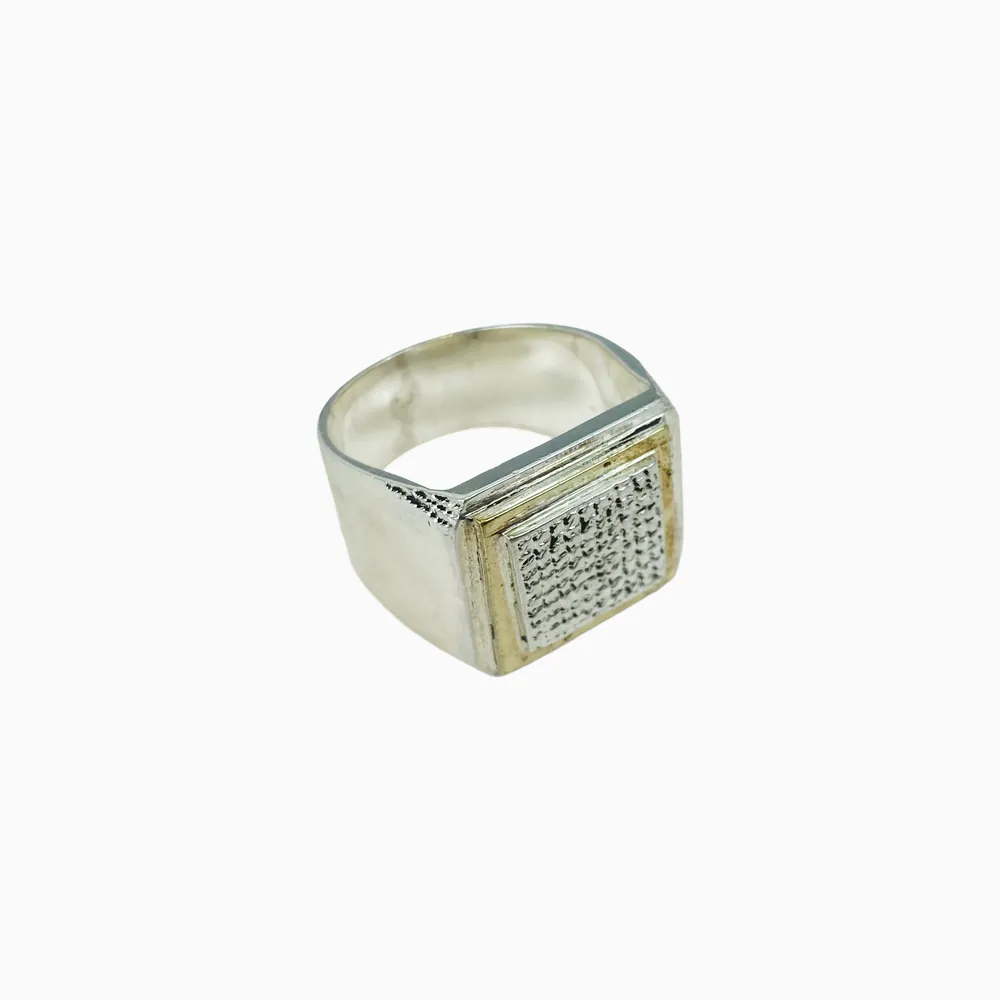 [BAAR-3533-61] Bague – Argent & bronze – Ombre Claire
