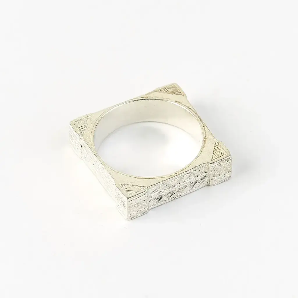 [BAAR-3538-64] Bague 'Laurent' – Argent – Ombre Claire