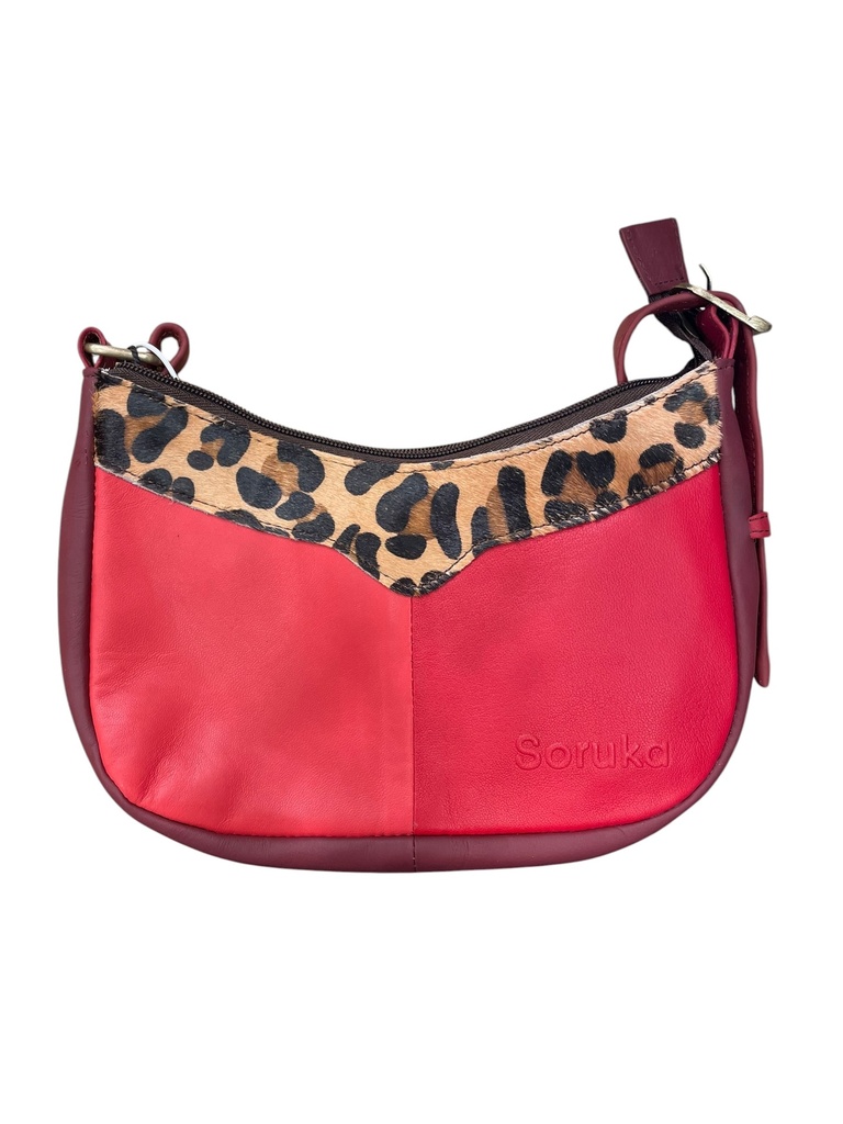 [SORU-0325-81196] Sac en Bandouilière 'Tori' – Imprimé léopard – Soruka