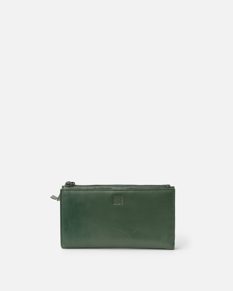 [BIBA-VAW2L-VERT_FONCE] Portefeuille 'Valley Winter' – Vert Foncé – Biba