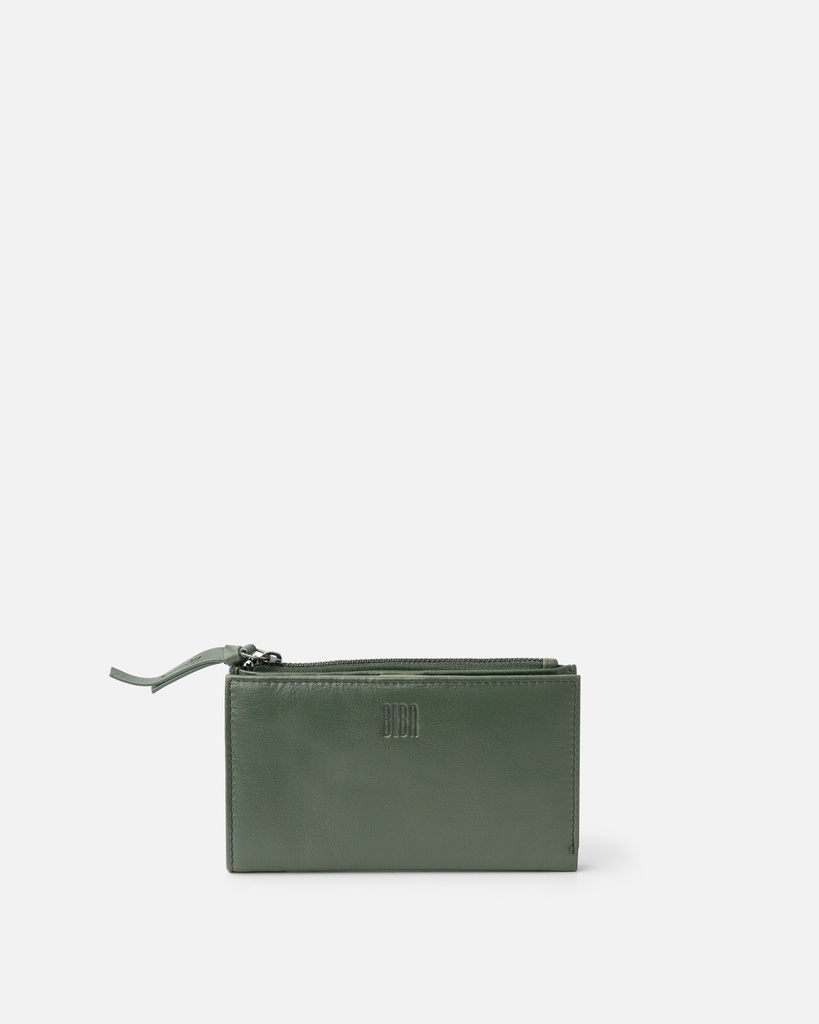 [BIBA-VAW3L-VERT_FONCE] Portefeuille 'Valley Winter' – Vert Foncé – Biba
