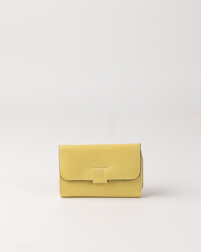 [BIBA-VET1L-VERT_CITRON] Portefeuille 'Veta' – Vert Citron – Biba