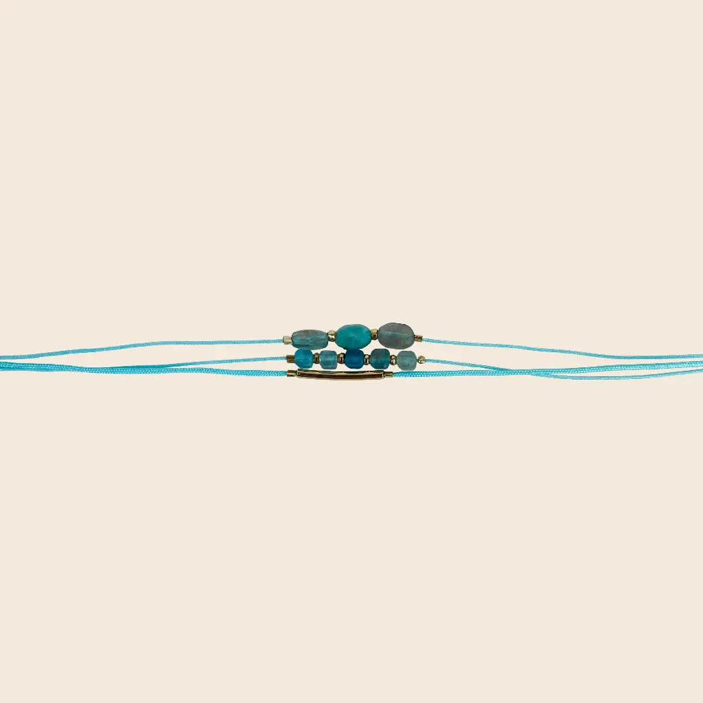 [GAR-BOYA-BR-G] Bracelet 'Boya' – Acier & laiton doré 2µ – By Garance
