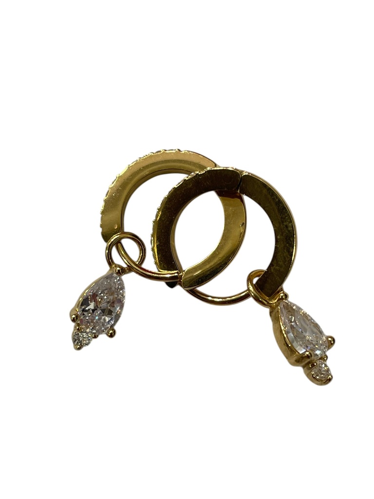 [GAR-SIAN-BO-24-01] Boucles d'oreilles 'Sian' – Acier – By Garance