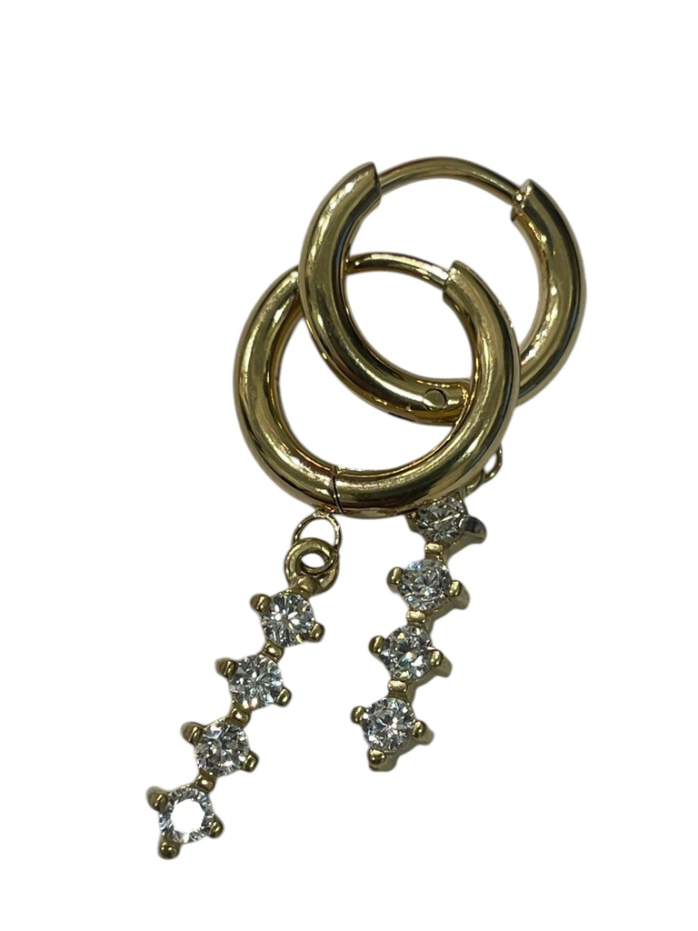 [GAR-SIAN-BO-27-01] Boucles d'oreilles 'Sian' – Acier – By Garance