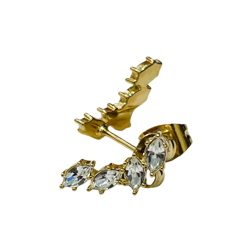 [GAR-STAN-BO-10] Puces d'oreilles 'Stan' – Acier – Oxyde de zirconium – By Garance