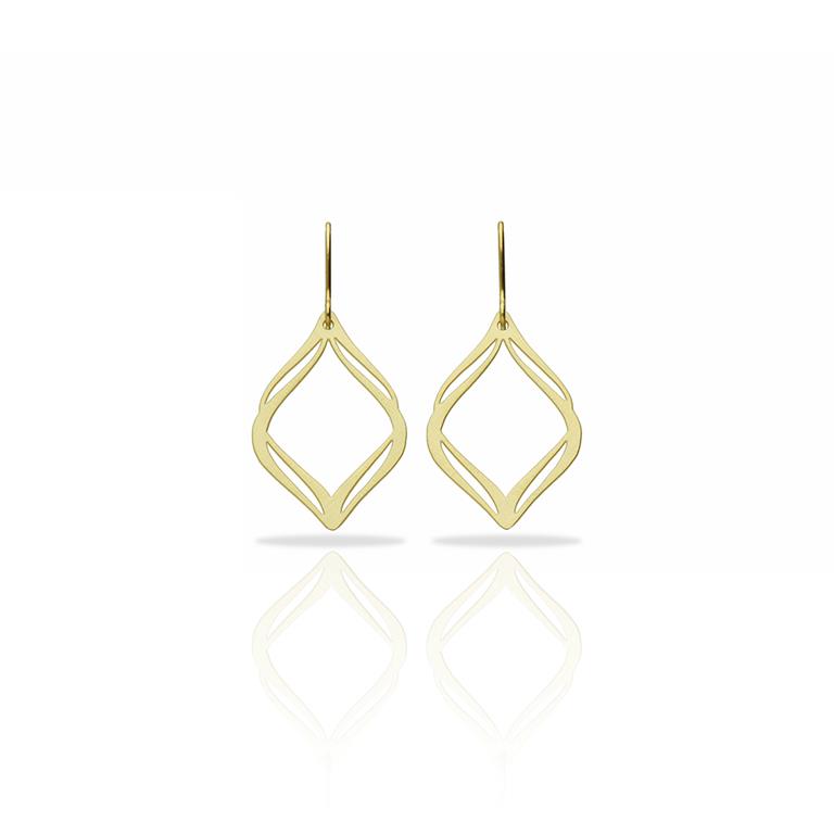 [RAS-3094001] Boucles d'oreilles 'Nirvana' – Laiton plaqué or – RAS