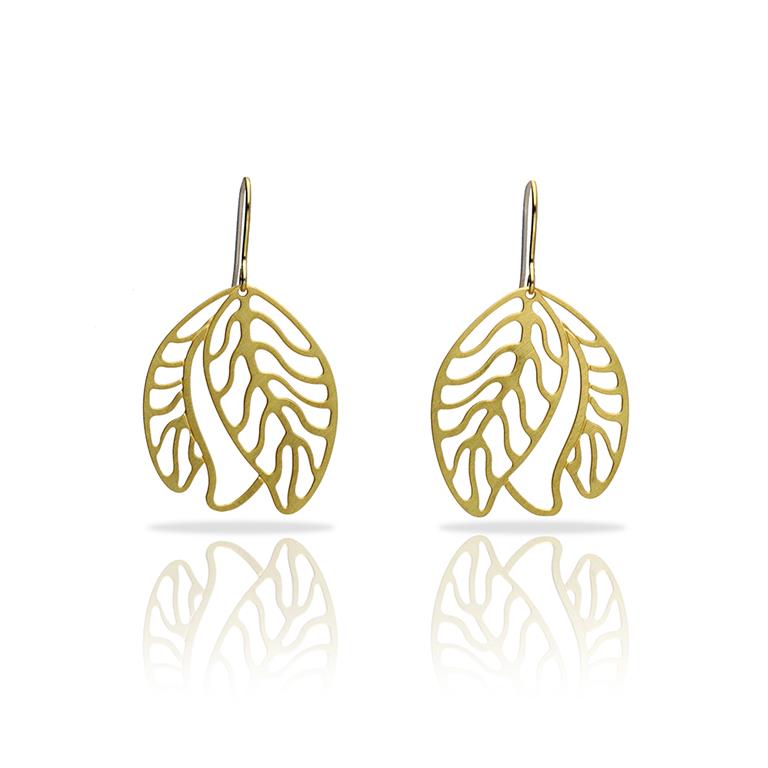 [RAS-3102001] Boucles d'oreilles 'Komorebi' – Laiton plaqué or – RAS