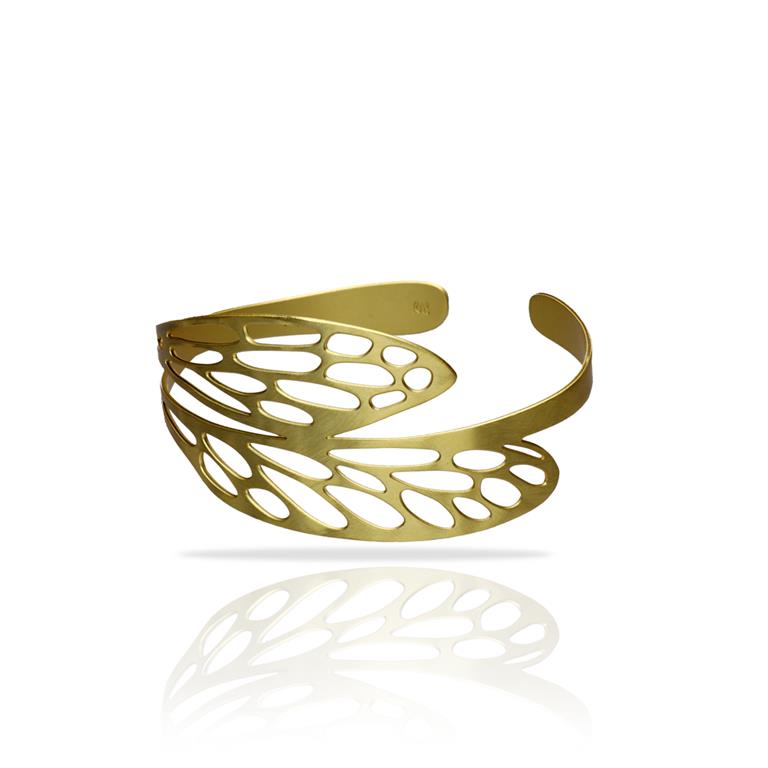 [RAS-3122004] Bracelet 'Halo' – Laiton plaqué or – RAS