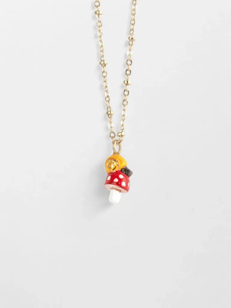 [NACH-U350] Collier 'Escargot et Champignon' – Nach