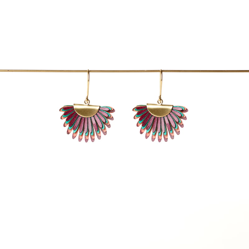 [PACA-PAL-PD004-MULT_02] Boucles d'oreilles 'Sabal Corto' – Multi – Paca Peca