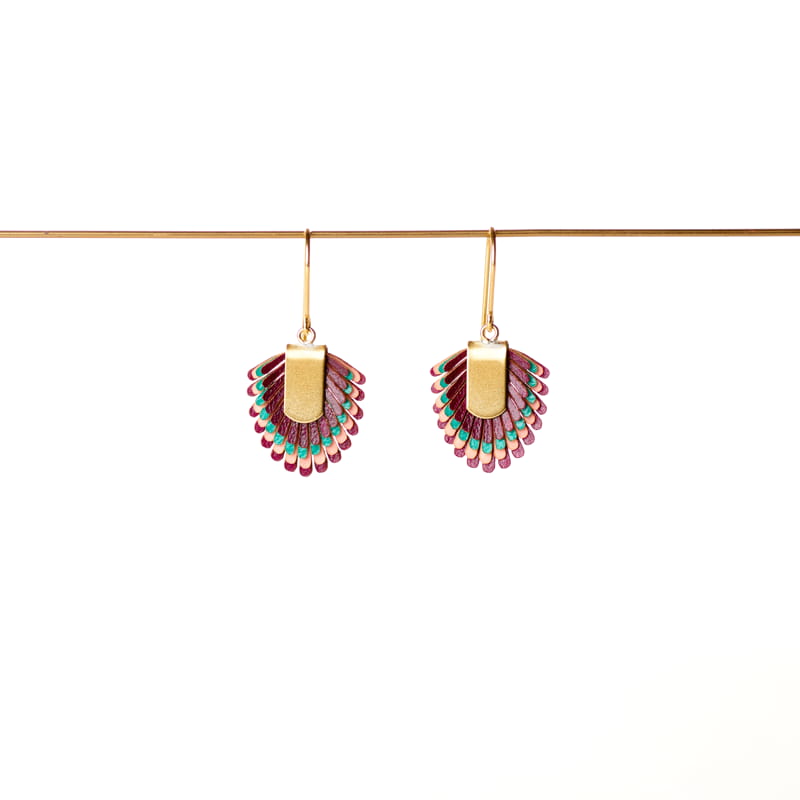 [PACA-PAL-PD002-MULT_02] Boucles d'oreilles 'Areca Mini' – Multicolore – Paca Peca