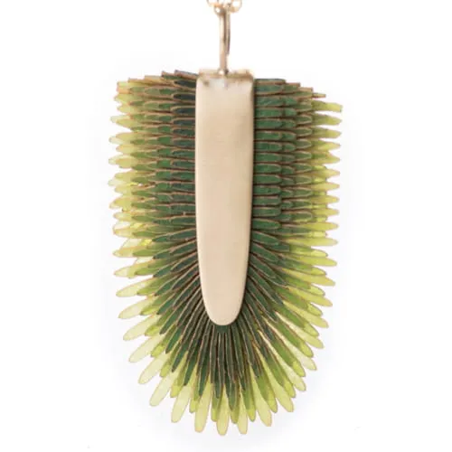 [PACA-PAL-PD017-VERT] Boucles d'oreilles 'Areca Corto' – Vert – Paca Peca