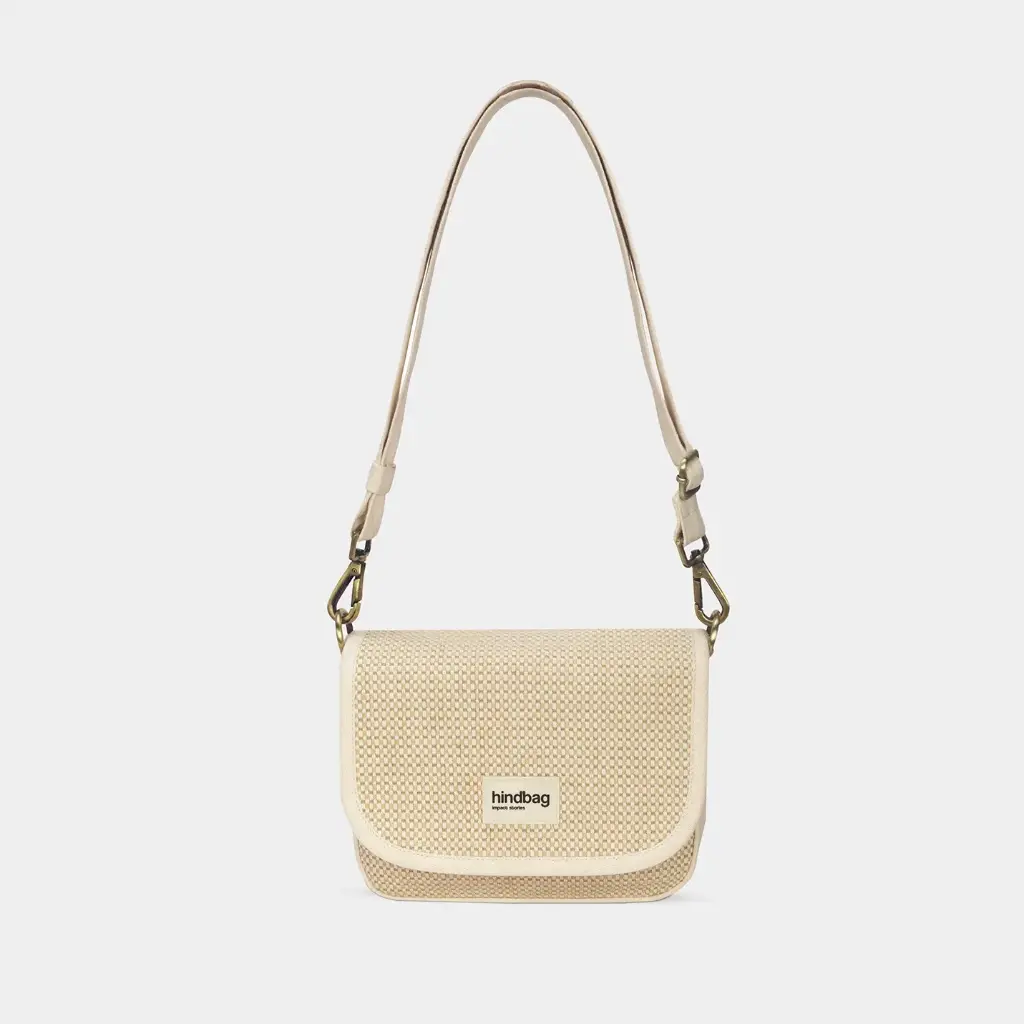 [HIND-7HINDMARGAULT_TRESS_NAT] Sac à main 'Margault' – Tressage écru – Hindbag