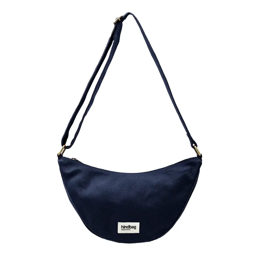[HIND-7HINDANDR_BM] Sac banane 'Andrea' – Bleu marine – Hindbag