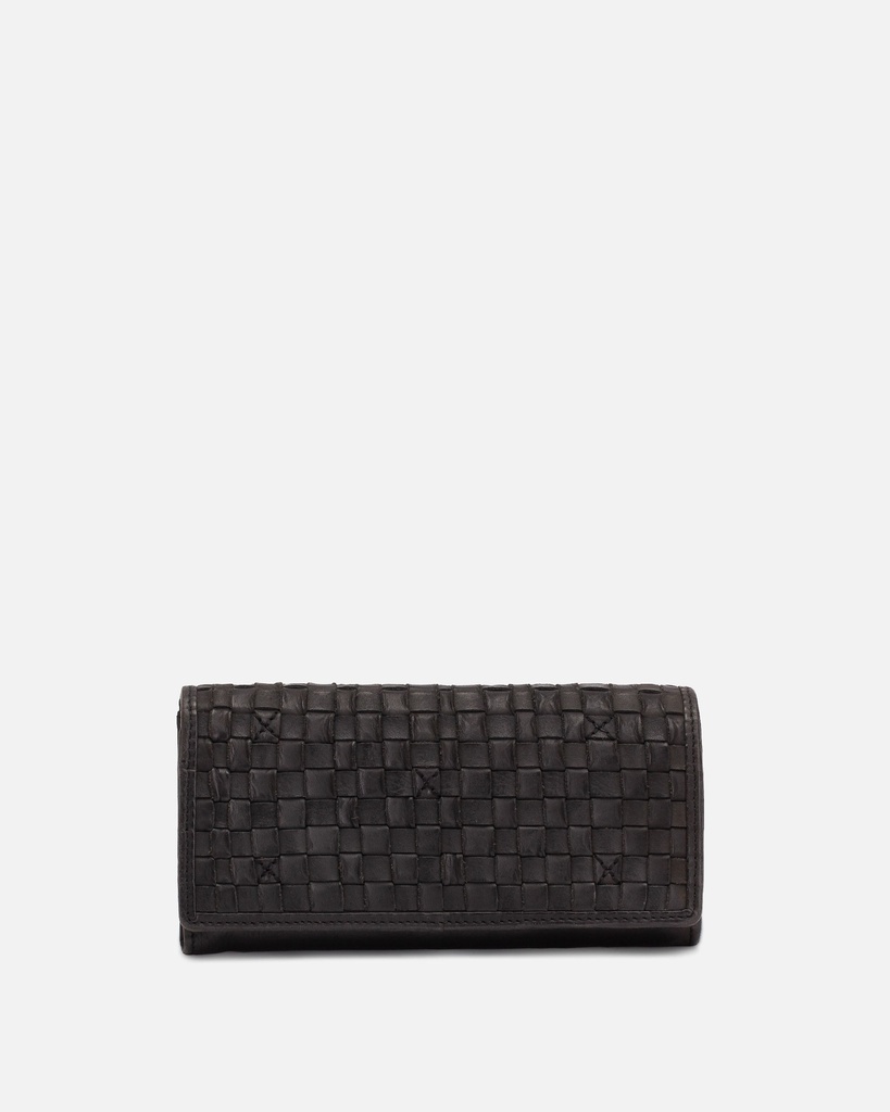 [BIBA-KA3-NOIR] Portefeuille 'Kansas' – Noir – Biba