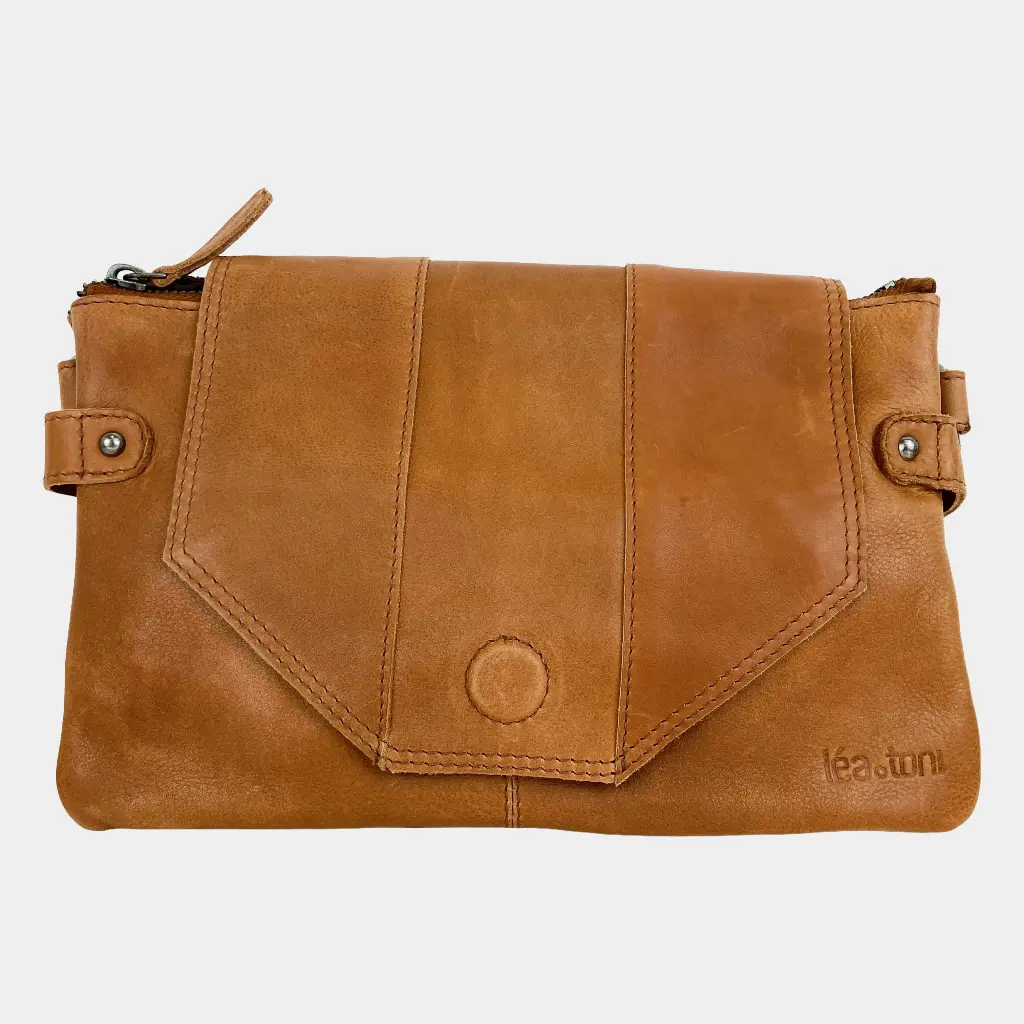 [LEA-BETTY-VPF-NOIS] Sac en bandoulière 'Betty' – Noisette – Léa Toni