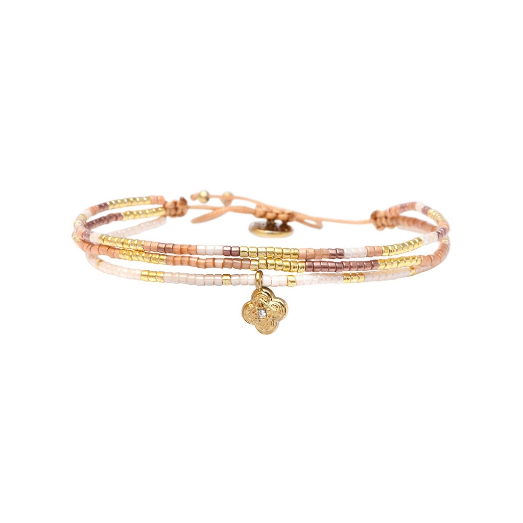 [BELLE-U-SAHA-B2548BR-SBF] Bracelet 'Jeanne – Sahara' – Belle Mais Pas Que