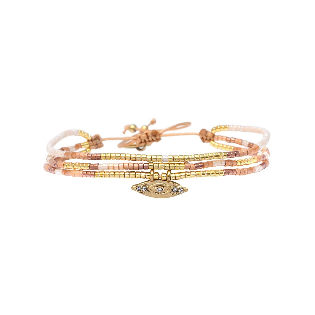 [BELLE-U-SAHA-B2550BR-SBF] Bracelet 'Lise – Sahara' – Belle Mais Pas Que