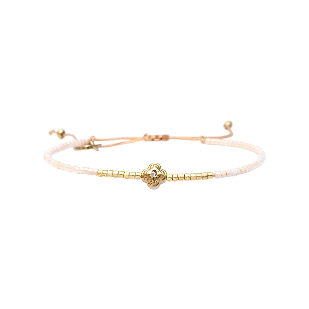 [BELLE-U-SAHA-B2555WH-SBF] Bracelet 'Marie – Sahara' – Belle Mais Pas Que