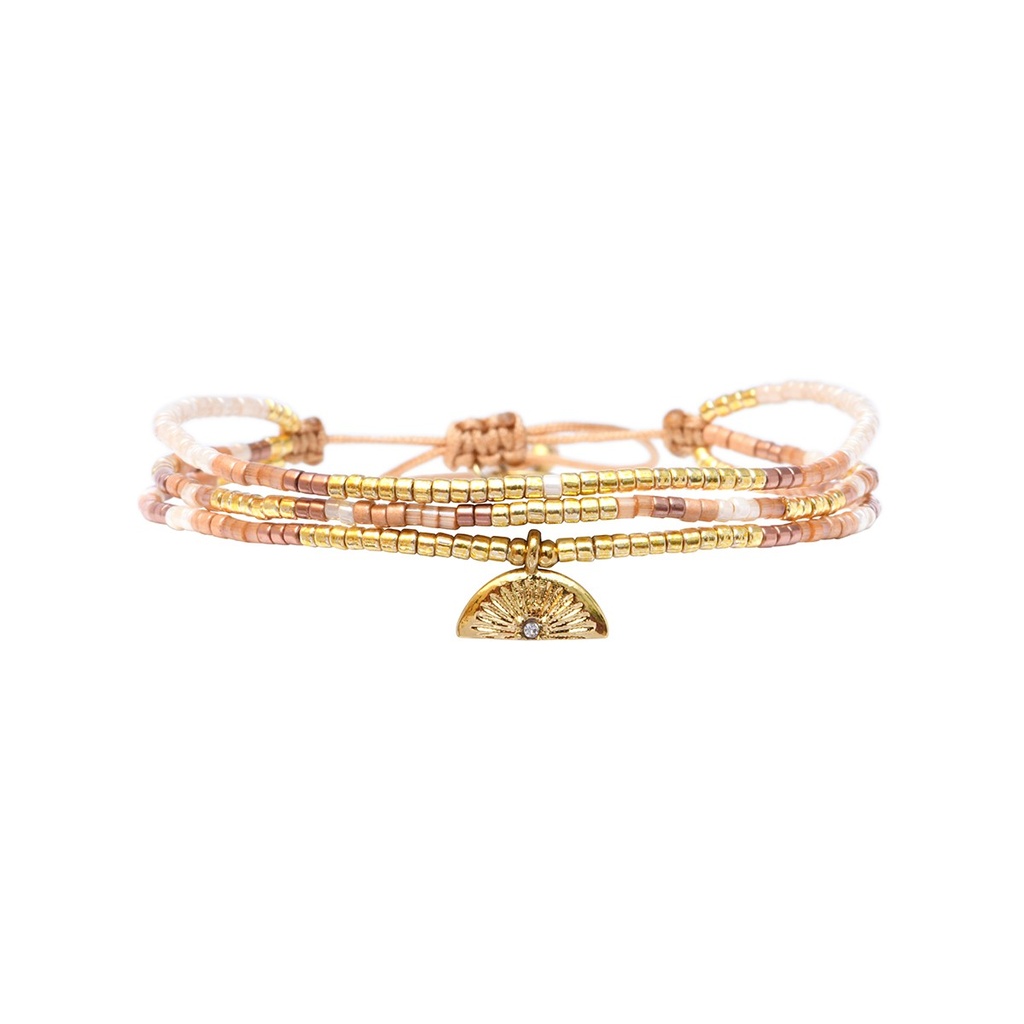[BELLE-U-SAHA-B2564BR-SBF] Bracelet 'Clémence – Sahara' – Belle Mais Pas Que