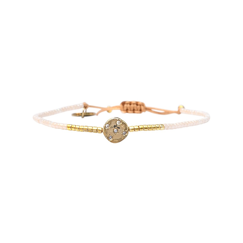 [BELLE-U-SAHA-B2593WH-SBF] Bracelet 'Elia – Sahara' – Belle Mais Pas Que