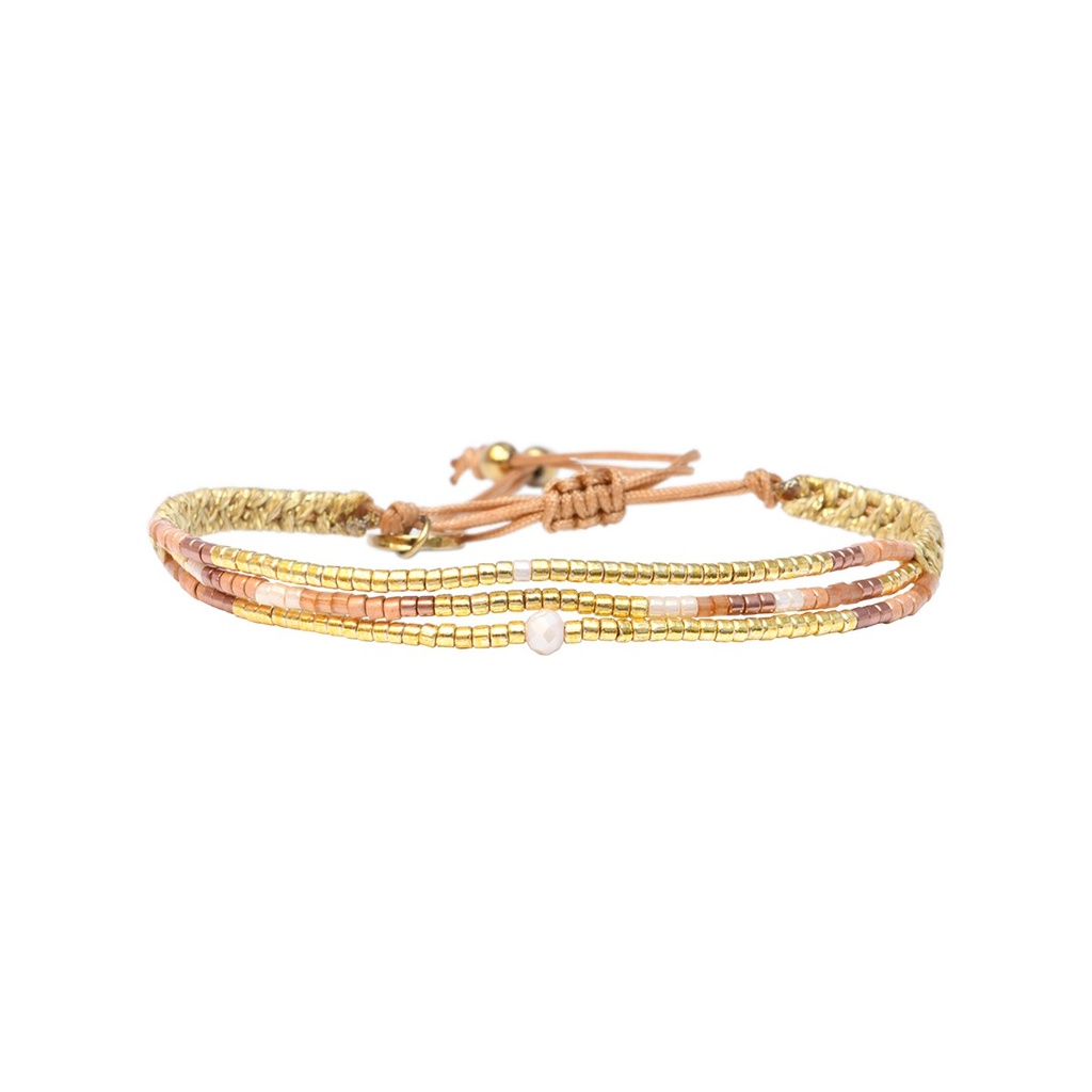 [BELLE-U-SAHA-B2627BR-SBF] Bracelet 'Chloé – Sahara' – Belle Mais Pas Que