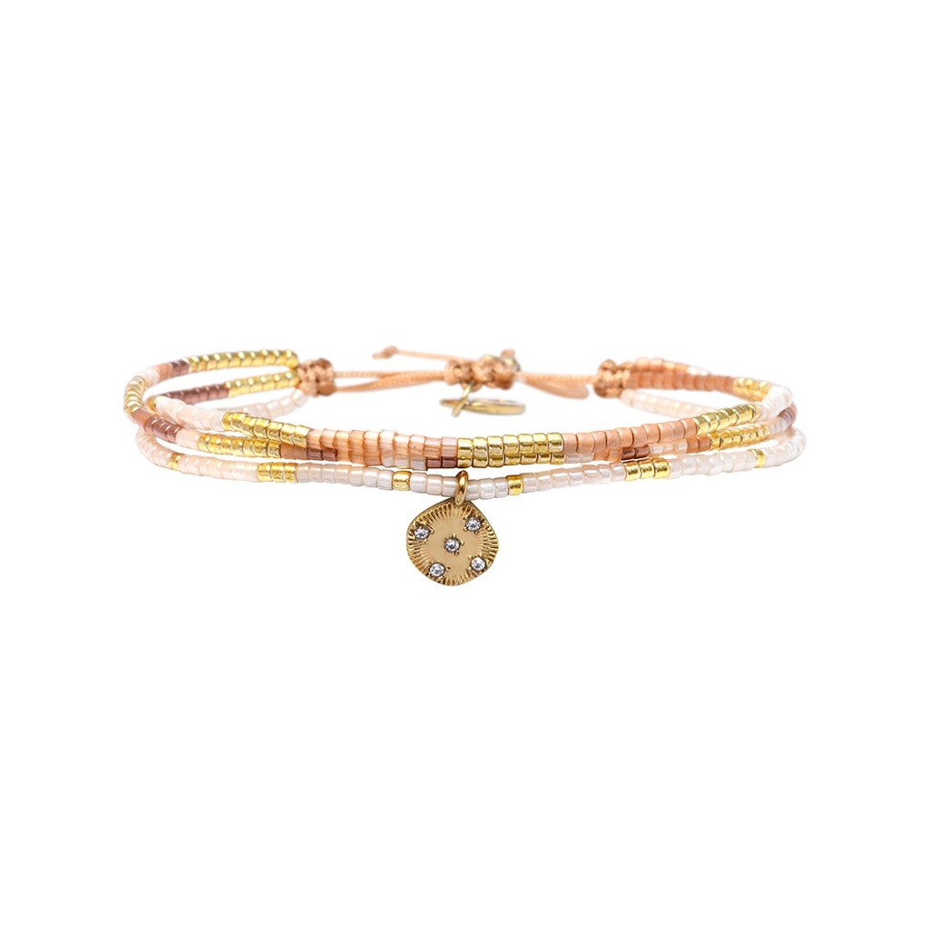 [BELLE-U-SAHA-B2628BR-SBF] Bracelet 'Léa – Sahara' – Belle Mais Pas Que