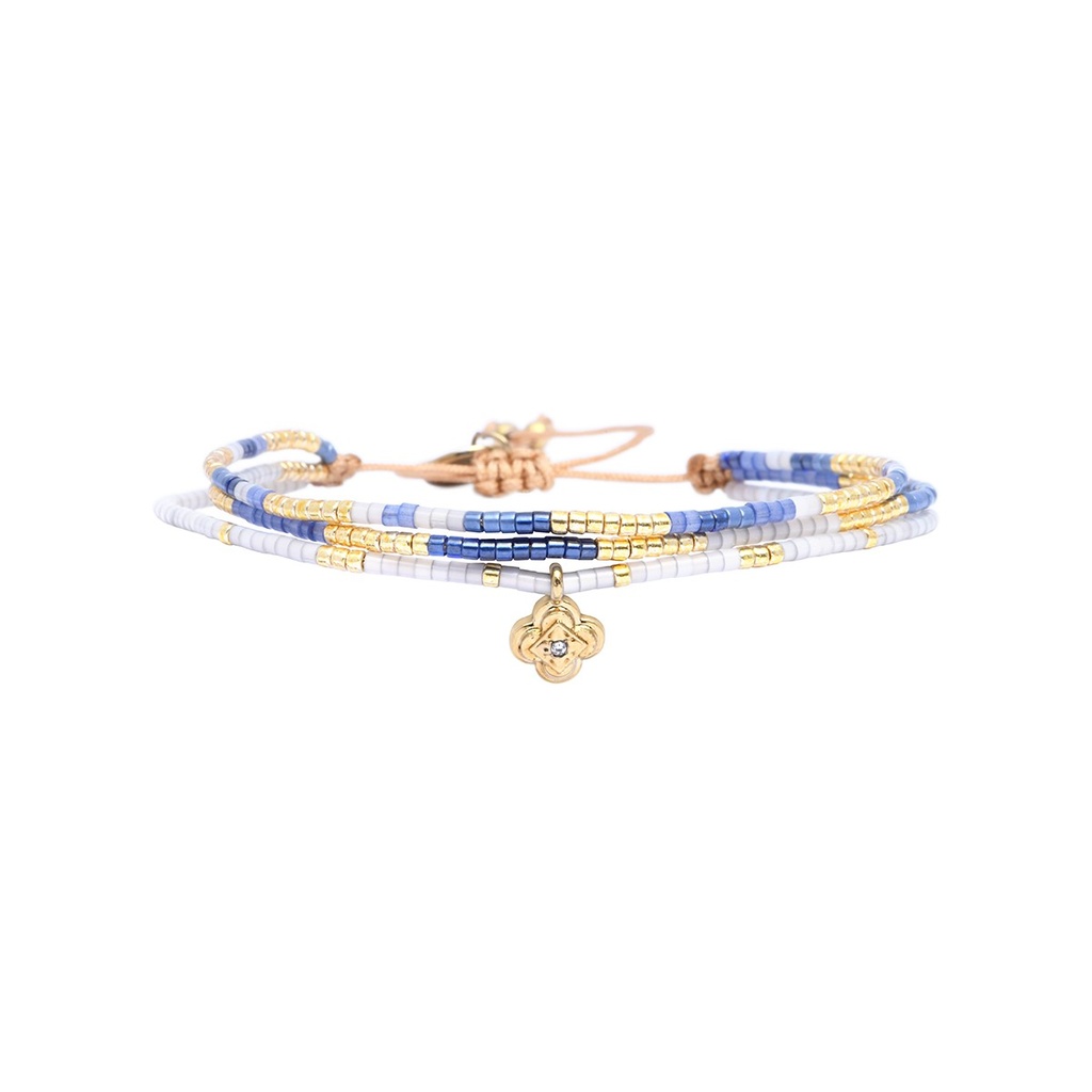 [BELLE-U-SANT-B2548BL-SBF] Bracelet 'Jeanne – Santorini' – Belle Mais Pas Que
