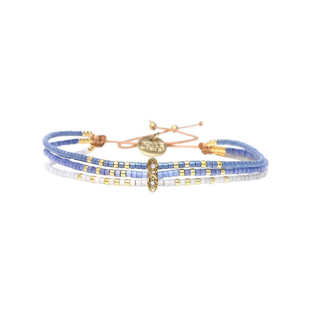 [BELLE-U-SANT-B2556BL-SBF] Bracelet 'Lola – Santorini' – Belle Mais Pas Que