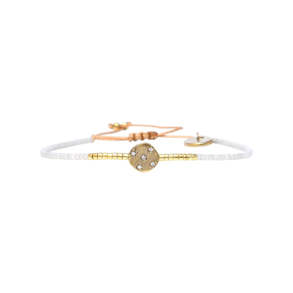 [BELLE-U-SANT-B2593WH-SBF] Bracelet 'Elia – Santorini' – Belle Mais Pas Que