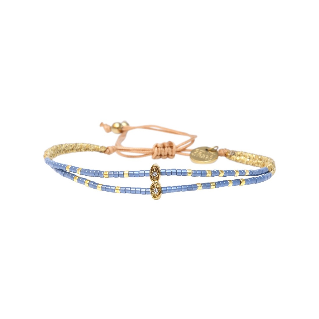 [BELLE-U-SANT-B2625BL-SBF] Bracelet 'Ella – Santorini' – Belle Mais Pas Que