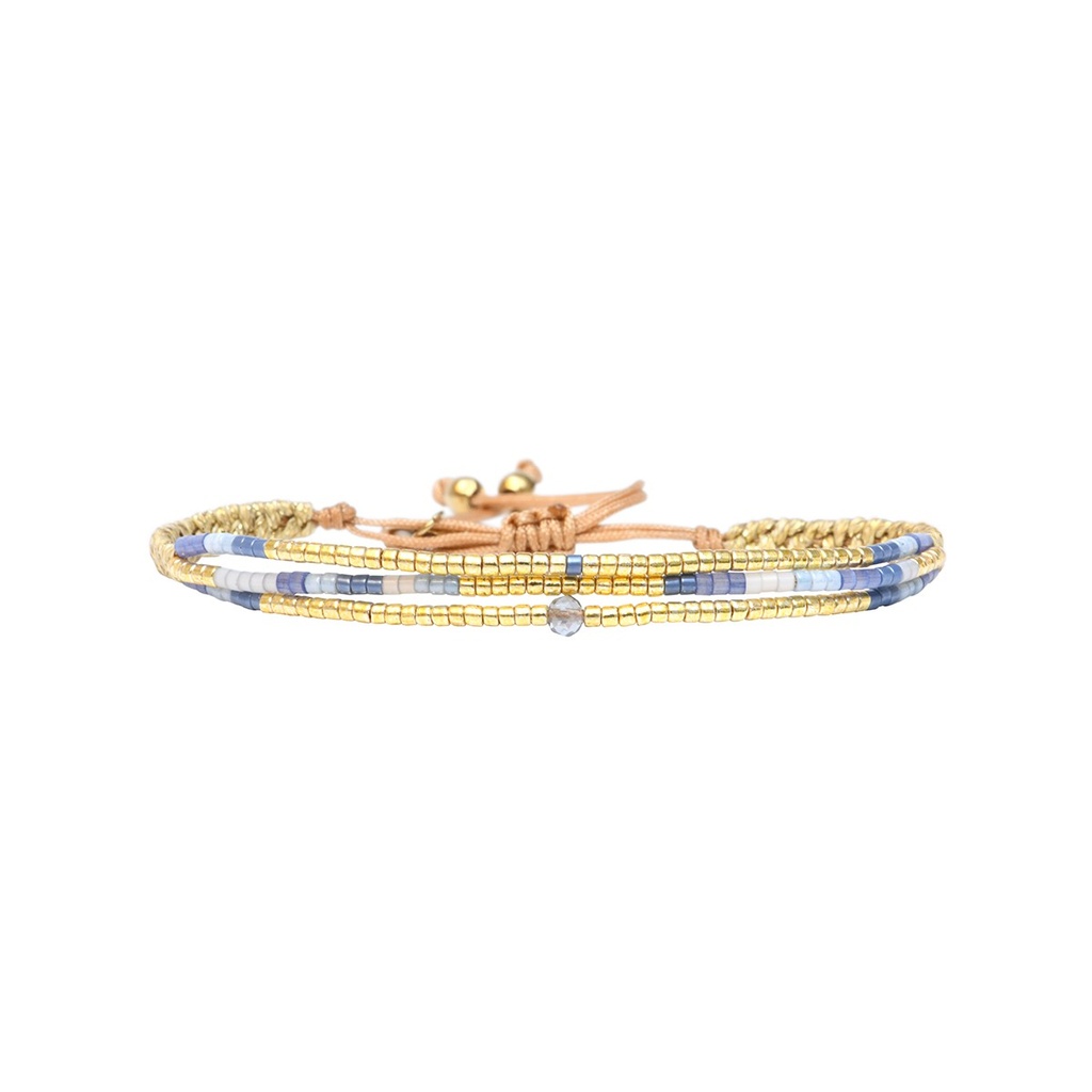 [BELLE-U-SANT-B2627BL-SBF] Bracelet 'Chloé – Santorini' – Belle Mais Pas Que
