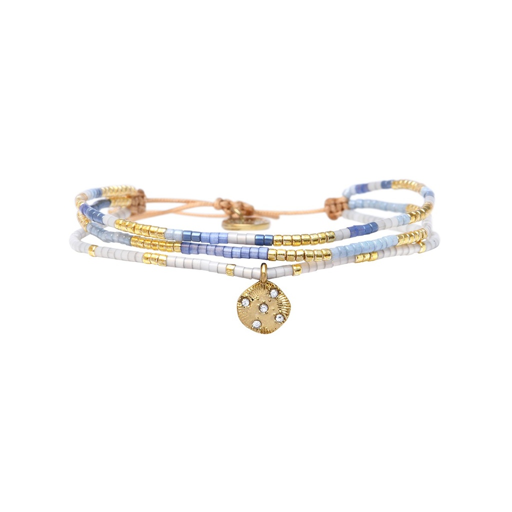 [BELLE-U-SANT-B2628BL-SBF] Bracelet 'Léa – Santorini' – Belle Mais Pas Que