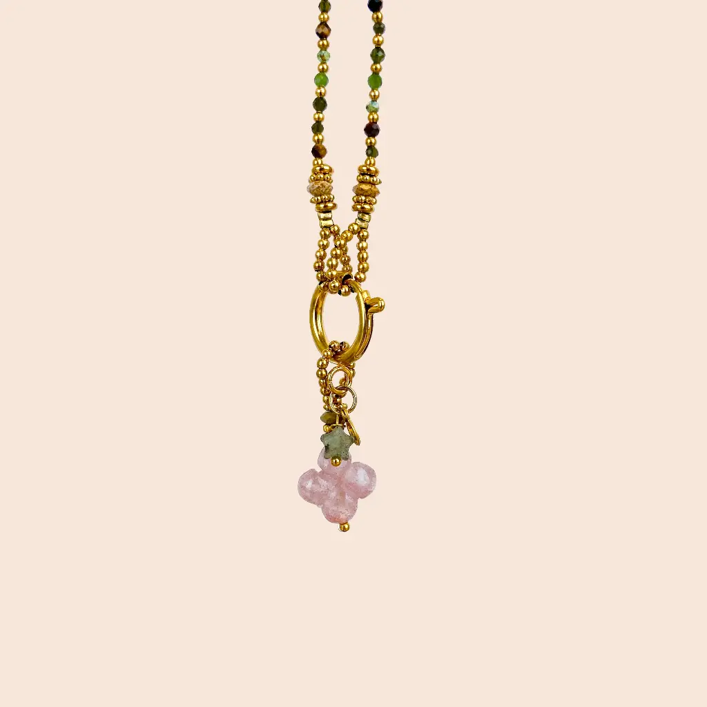 [MUJA-33024-MG-44] Collier – Acier Inoxydable – Œil de Tigre – Muja Juma