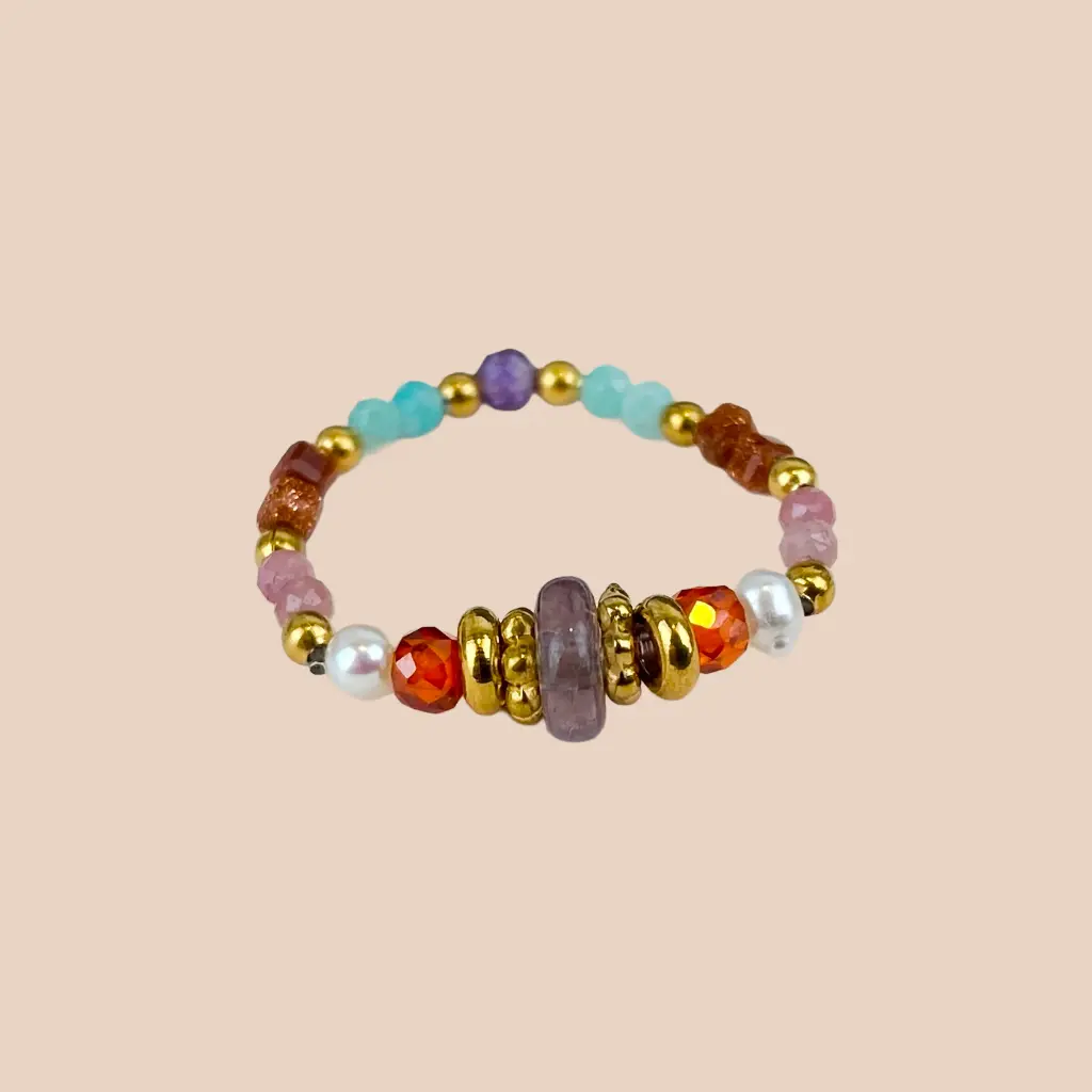 [MUJA-44011-MG-11] Bague – Acier Inoxydable – Tourmaline – Muja Juma