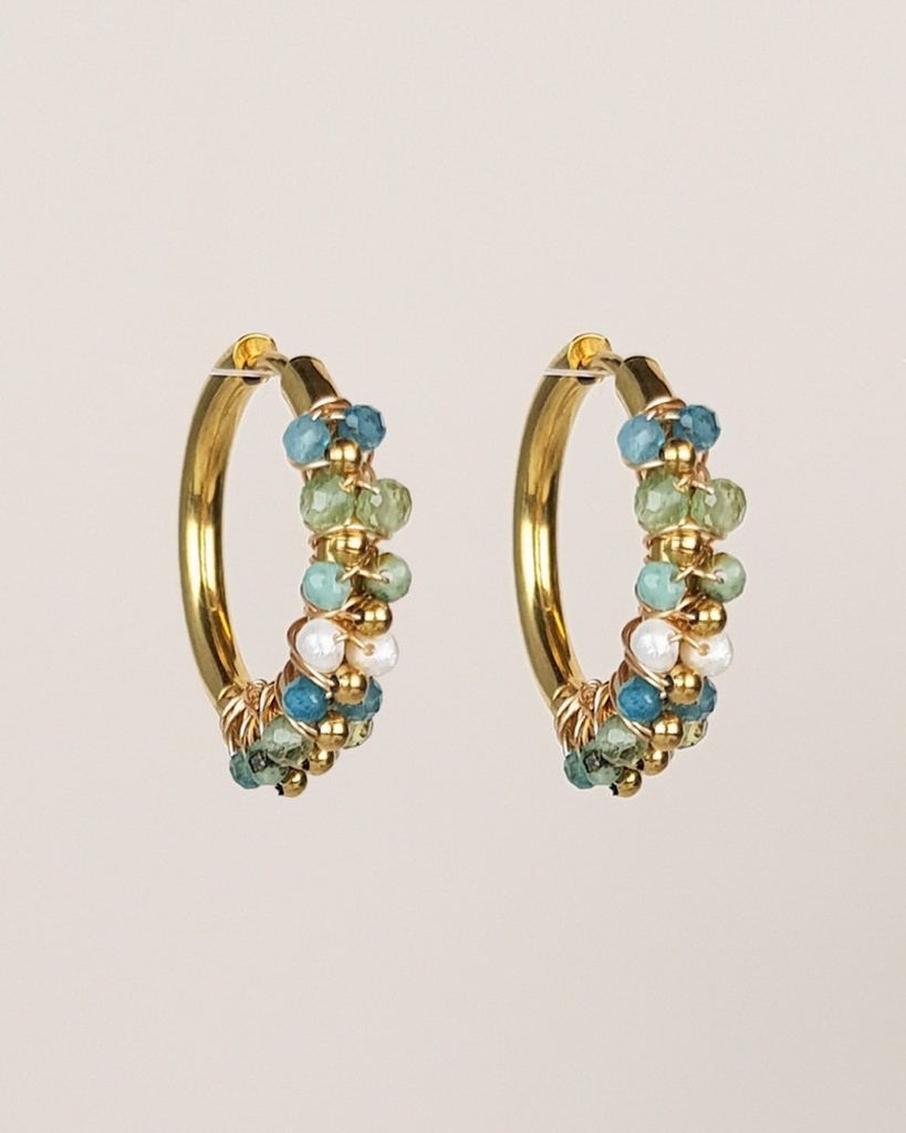 [MUJA-77049-MG-49] Moyennes créoles – Acier Inoxydable – Apatite – Muja Juma