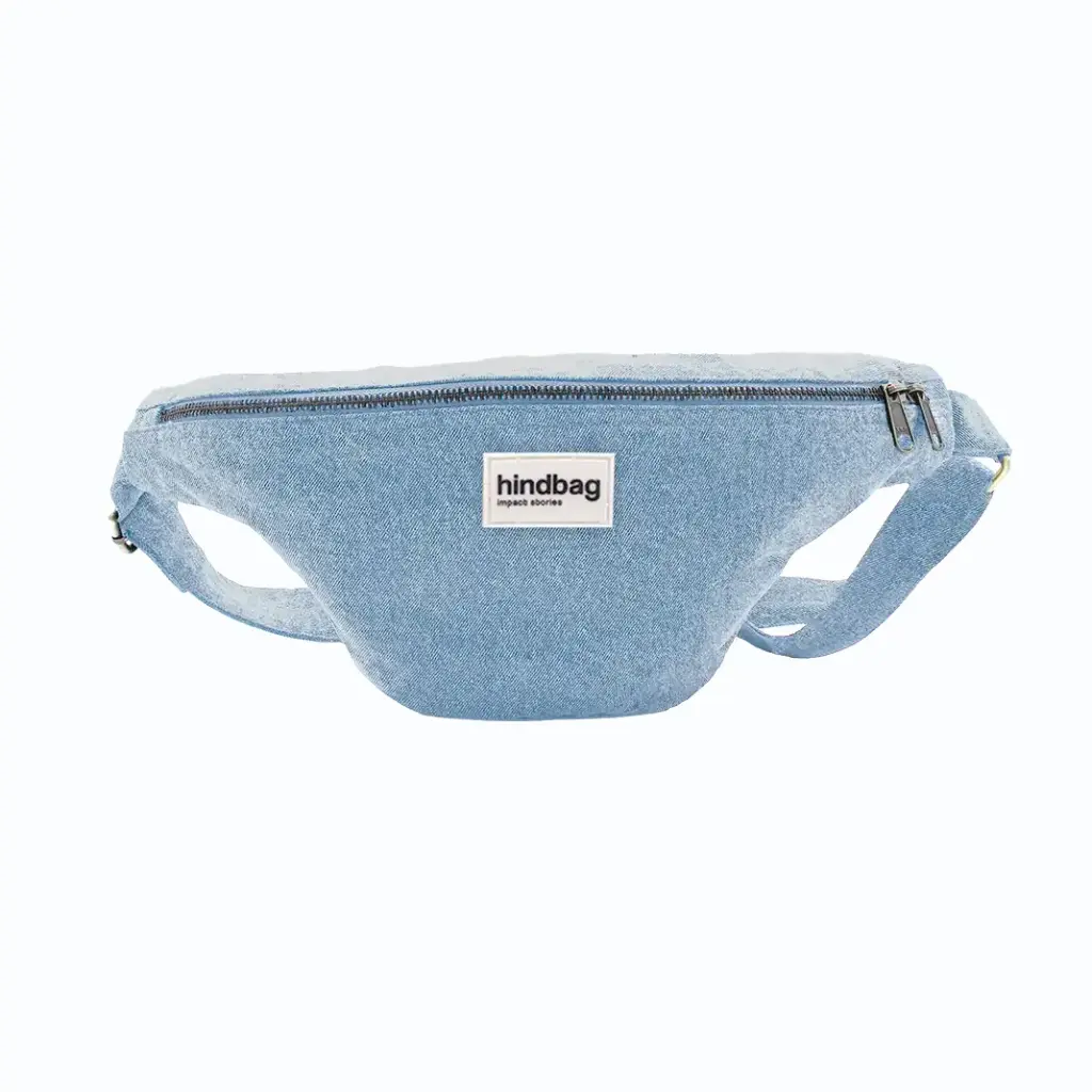 [HIND-7HINDSASHA_DB] Sac banane 'Sasha' – Denim bleu – Hindbag