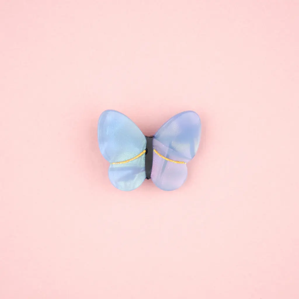 [COU-BARRETTEPAPILLONLAVANDE] Barrette 'Papillon Lavande' – Coucou Suzette