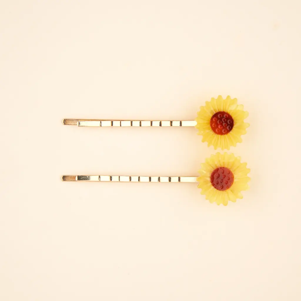 [COU-DUOBARRETTESTOURNESOLS] Duo de barrettes 'Tournesols' – Coucou Suzette