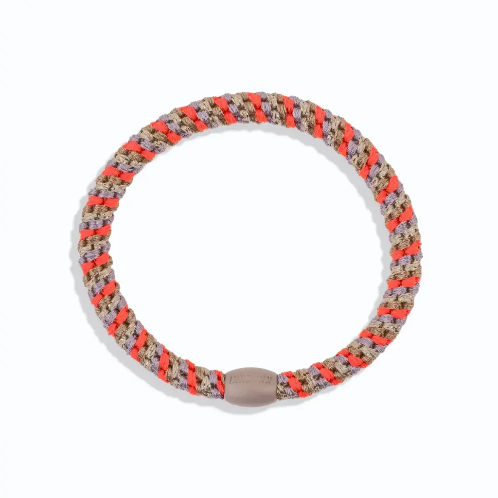 [KNKK-25666] Élastique – Slim – Nougat & rose fluo – Mix – Kknekki