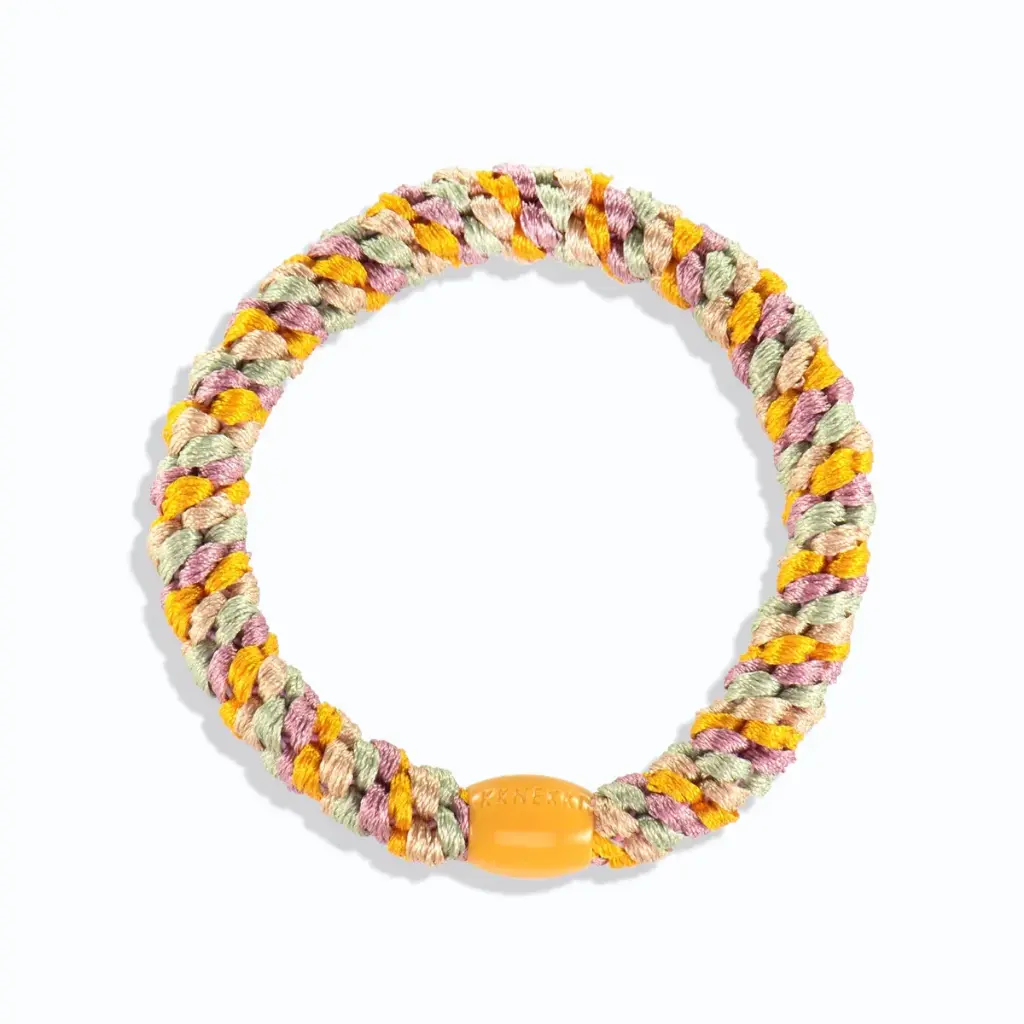 [KNKK-25074] Élastique – Classique – Orange sanguine & rose – Mix – Kknekki