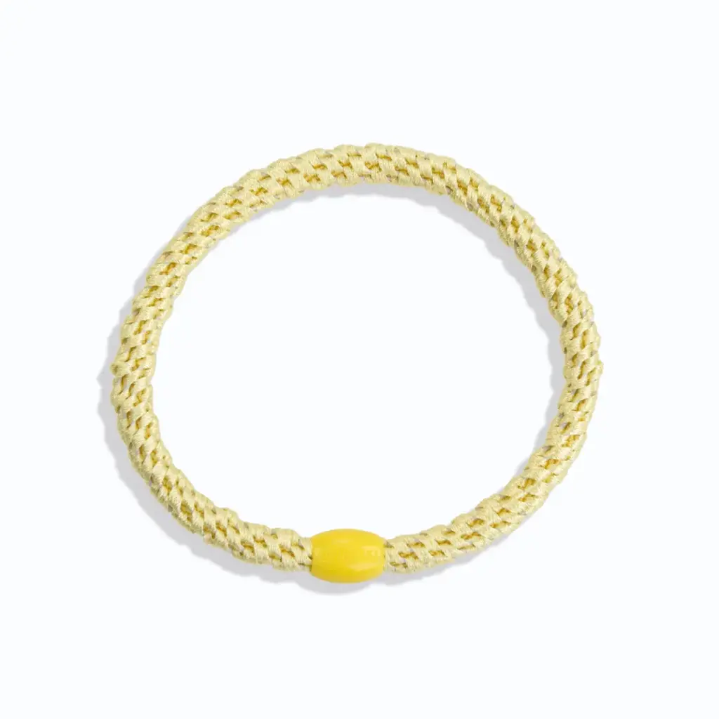 [KNKK-25511] Élastique – Slim – Jaune clair – Uni – Kknekki